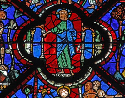Okno milosrdného Samaritána: Bůh vyslovuje rozsudek za lidstvo – a vykoupení (w44) od French School