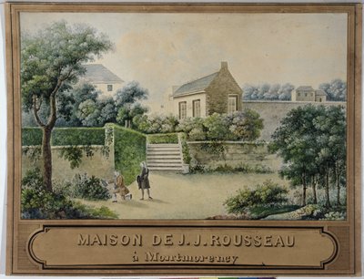 Hermitage v Montmorency (wc na papíře) od French School