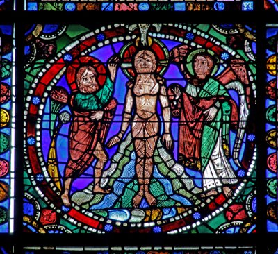 Okno The Life of Christ: Jordan Baptism (w50) od French School