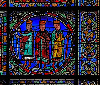 Okno The Life of Christ: The Magi travelling (w50) od French School