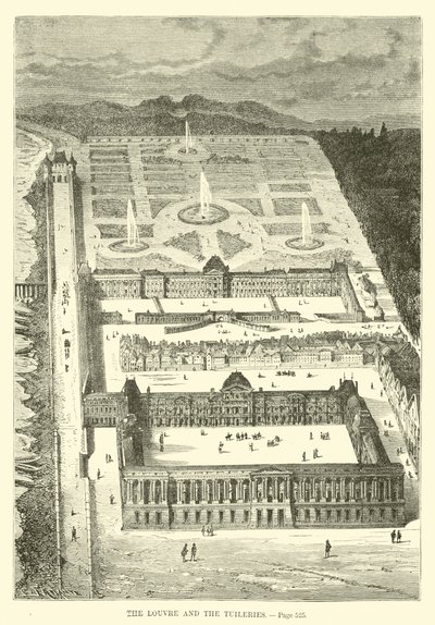 Louvre a Tuileries od French School