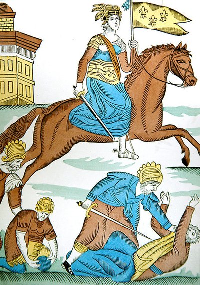 Panna Orleánská, kolem roku 1820 (barevné lito) od French School