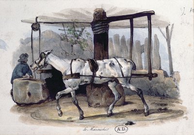 Zahradník na trhu, 1840 od French School