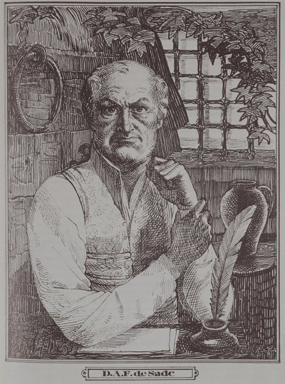 Markýz de Sade (1740-1814) ve vězení od French School