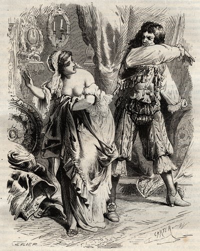 Markýz z Montespanu Louis Henri (Louis-Henri) de Pardaillan de Gondrin (1640-1691) dal facku své manželce, markýze z Montespanu (Francoise Athenais) Rochechouartem Mortemartem (nebo Madame de Montespan) (1640-1707), za odmítla mu na příkaz Ki od French School