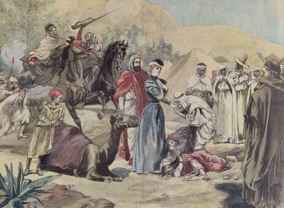 Sňatek evropské ženy s arabským náčelníkem, z Le Petit Journal, 1899 od French School