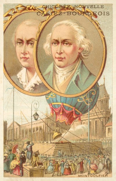 Bratři Montgolfierové (chromolit) od French School