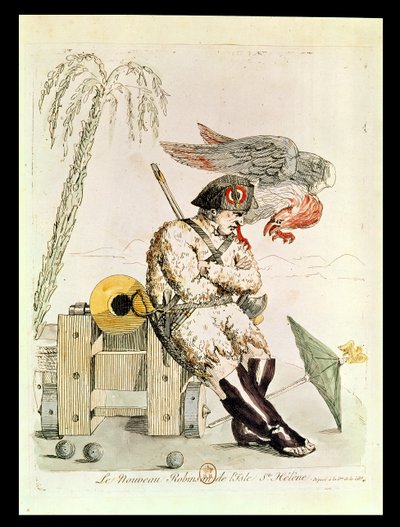 Nový Robinson ze Svaté Heleny, 1815 od French School
