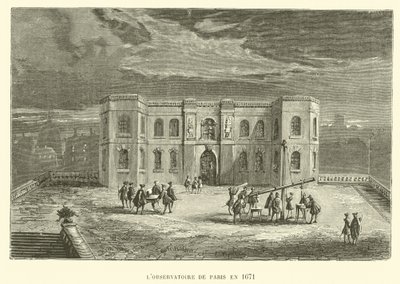 Hvězdárna v Paříži v roce 1671 (rytina) od French School