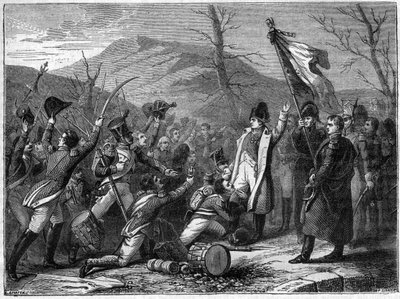 Sto dní – březen 1815: La Bedoyere se připojuje k Napoleonovi – Sto dní: Charles Angelique Francois Huchet de La Bedoyere (Labedoyere od French School