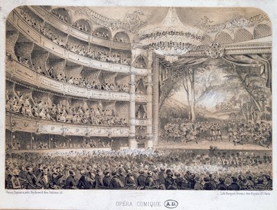 Opera Comique v Paříži, 1850-60 od French School