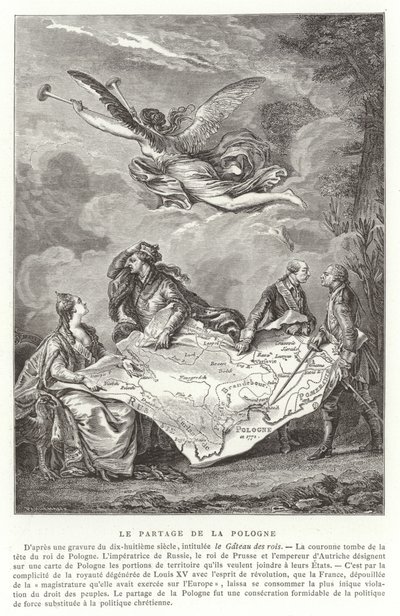 Rozdělení Polska, 1772 od French School