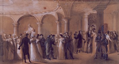 Peristyle v divadle Francais, c.1822 od French School