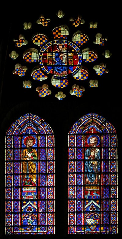 Prorok Ozeáš; další postava, paže Mauclerca; Virgin & Child výše (w120) od French School