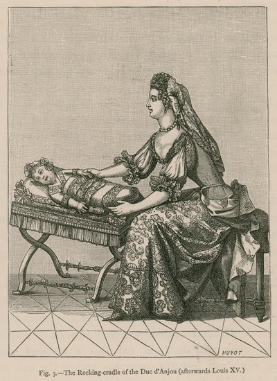 Houpací kolébka vévody dAnjou (později Ludvík XV.) od French School