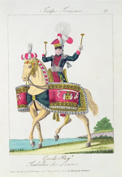 Královská garda: Kettledrummer of the Lancers, deska od francouzských jednotek od French School