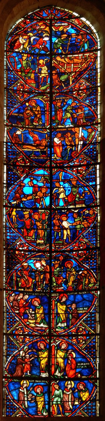Okno svatého Vavřince od French School