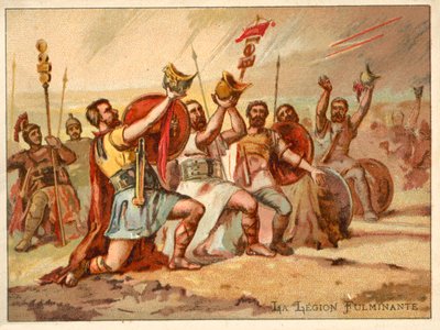 The Thundering Legion (chromolitho) od French School