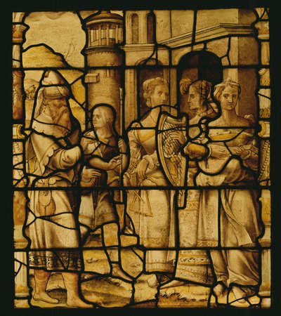 Triumfální návrat Davida z Notre-Dame du Val, Provins od French School