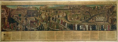 Dvě cesty náboženství, zobrazení předělu mezi protestantismem a katolicismem (viz také 174605 a 174606) od French School