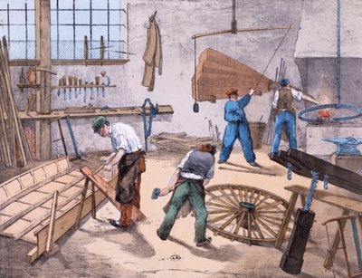 The Wheelright, kolem roku 1860 od French School