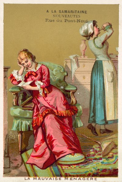 Špatná hospodyně (chromolitho) od French School