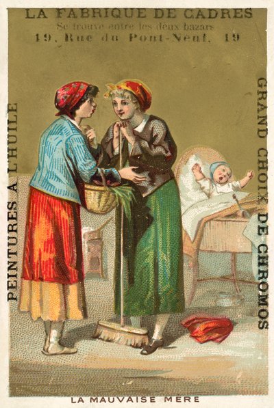 Špatná matka (chromolitho) od French School