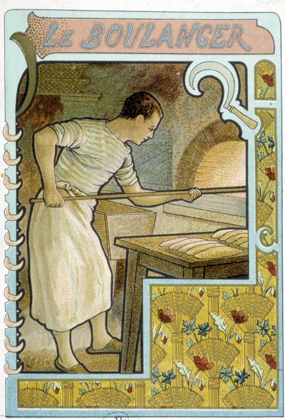 Pekař u své trouby - Chromo. od French School
