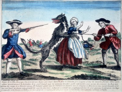 Šelma z Gevaudan zabitá vojáky od French School