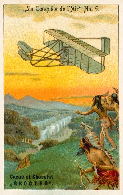 Dobytí vzduchu (chromolitho) od French School