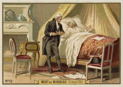 Smrt Mirabeaua, 2. dubna 1791 od French School
