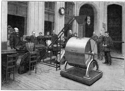 Přijímací pokoj Credit Foncier v roce 1898. od French School