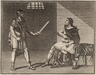 Významný generál Marius, prchající ze Sully, je zajat v Minturnae, ale nikdo se ho neodváží zabít, dokonce ani cizí otrok. od French School