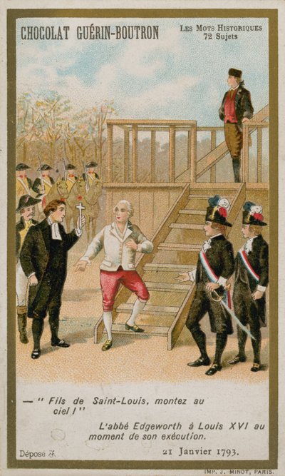 Poprava francouzského krále Ludvíka XVI., 21. ledna 1793. (chromolitho) od French School