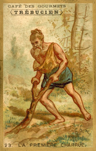 První pluh (chromolitho) od French School