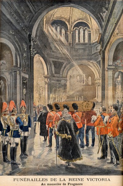 Pohřeb anglické královny Viktorie v mauzoleu Frogmore ve Windsoru 2. února od French School