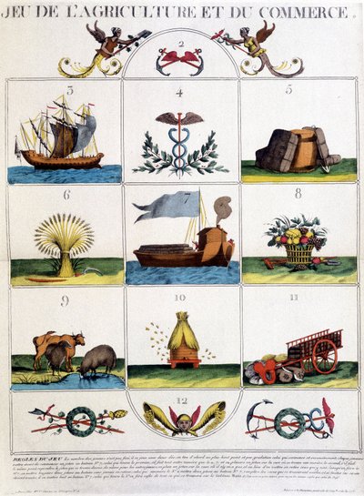 Hra na zemědělství a obchod. od French School