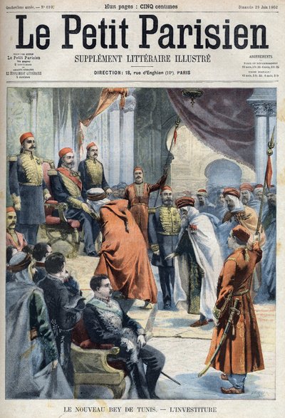 Inaugurace nového beje z Tunisu Hedi Bey (Muhammad El Hadi Bey od French School
