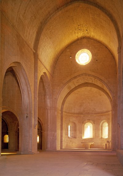 Loď cisterciáckého opatství založeného roku 1146 od French School