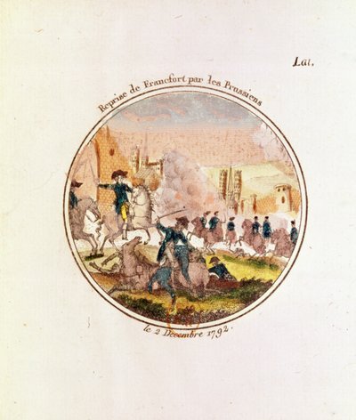 Opětovné dobytí Frankfurtu Prusy, 2. prosince 1792 od French School