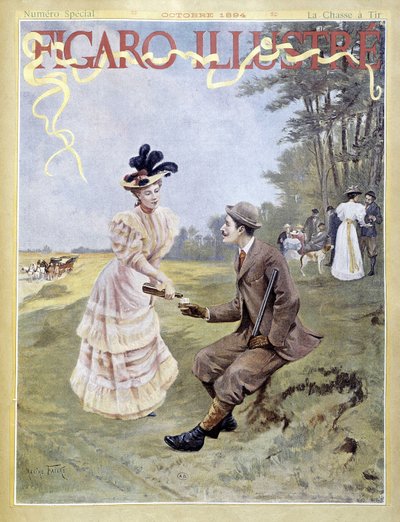 Střelecká honba - v „“ Figaro ilustrováno““ od French School
