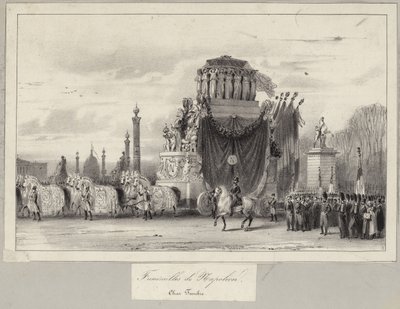 Státní pohřeb Napoleona Bonaparta od French School