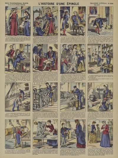 Příběh zavíracího špendlíku (barva litho) od French School