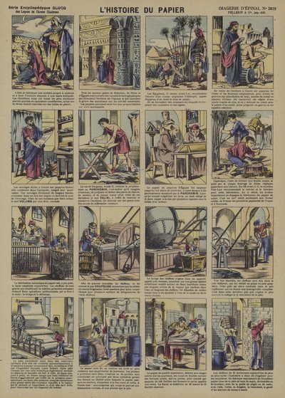 Příběh papíru (barevné lito) od French School