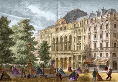 Divadlo gaite v Paříži v roce 1862. od French School