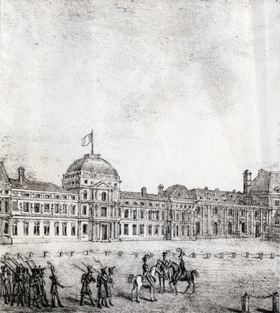 Tuileries - "Alphabet Picturesque des Monumens de Paris" c.1840 (rytina) od French School