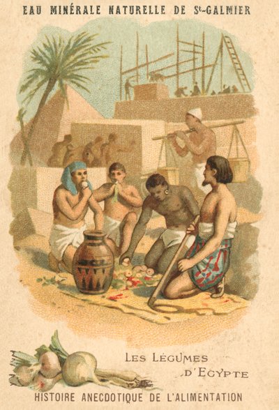 Zelenina z Egypta (chromolitho) od French School