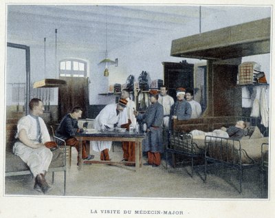 Návštěva majora - v ""Album militaire"" - pěchota: vnitřní služba od French School