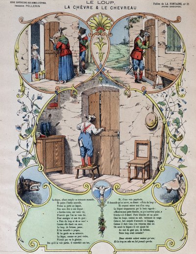 Vlk, koza a koza - Fables de La Fontaine en images d