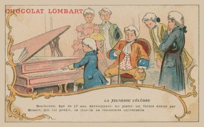 Mladý Beethoven u klavíru od French School